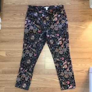 Floral Straight Leg Pants